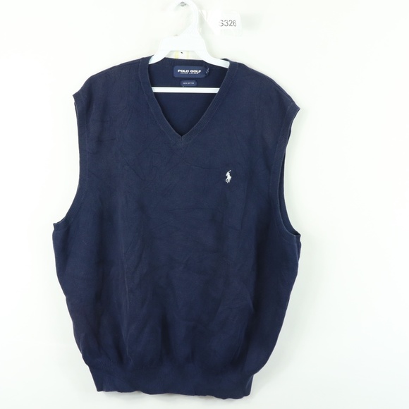 polo v neck sweater vest